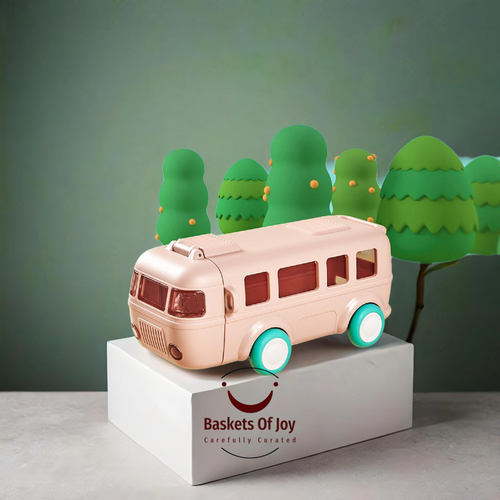 Bus sipper for kids birthday gift bus shape bottle bus sipper
