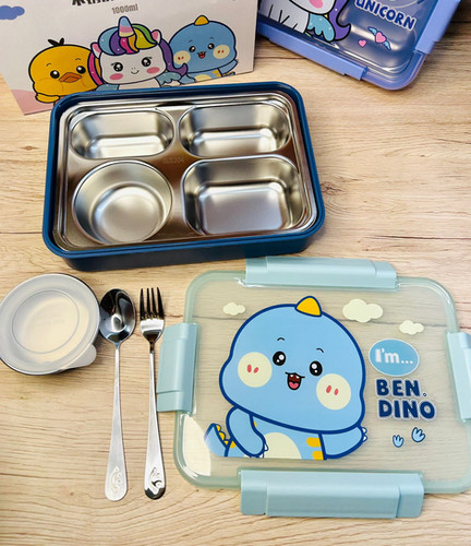 Ben Dino cute steel lunch box for kids