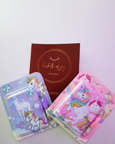 Unicorn Cute mini diary with pen set (single) best for return gifts
