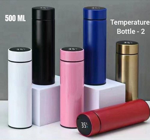 Plain temperature bottle for adults and kids