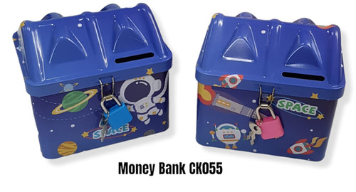 Hut-Shaped Space Theme Piggy Bank - A Fun and Exciting Gift for Kids