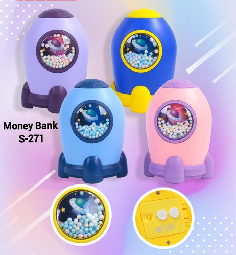 Space Piggy money Bank hard plastic for kids birthday return gift