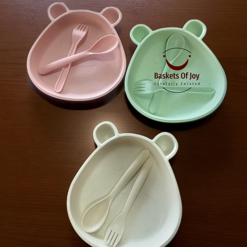 Happy meal wheat fibre plate set (12 sets)
