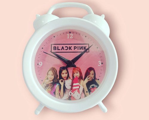 Stylish Black Pink Alarm Clock for kids birthday gifts for kids blackpink