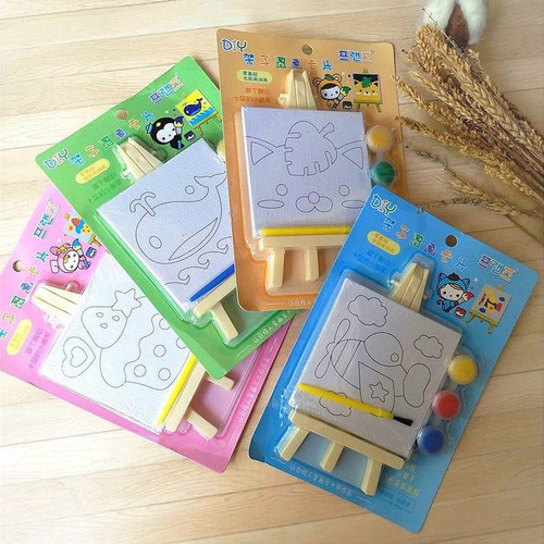 Coloring Set Canvas and Easel for kids return gifts for kids set of 10