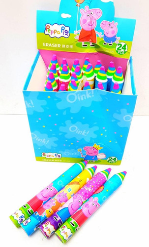 Pencil shape eraser random theme