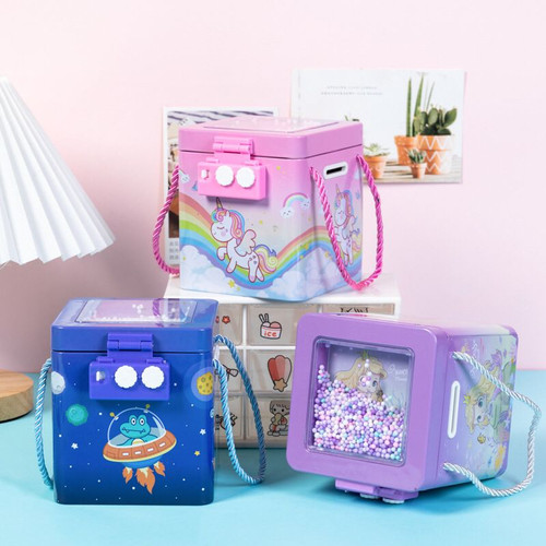 Unicorn /Dino/ Mermaid -PREMIUM COIN/MONEY BANK/ PIGGY BANK with passcode