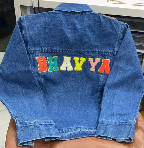 Personalised denim jacket for kids and adults