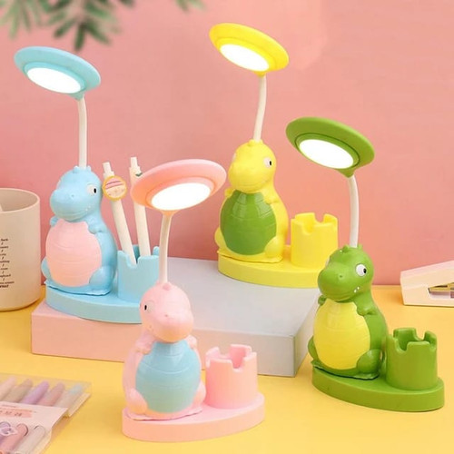 Dino lamps dinosaur lamp with pen stand for kids gifting