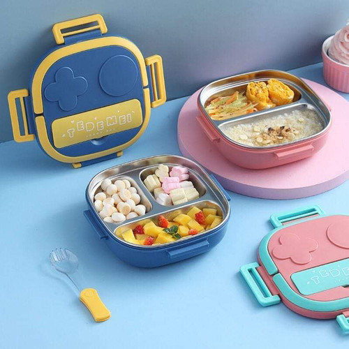 Tedemel steel lunch box for kids birthday gift