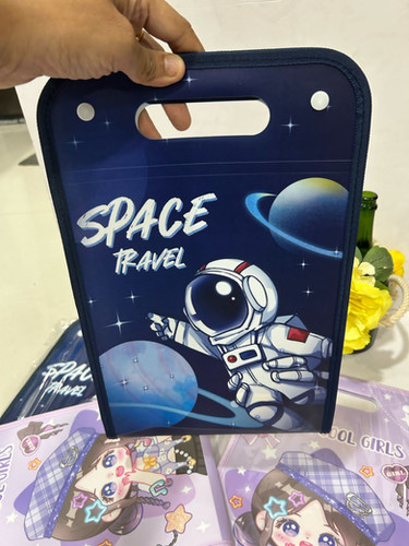 Space theme premium quality folder with holder