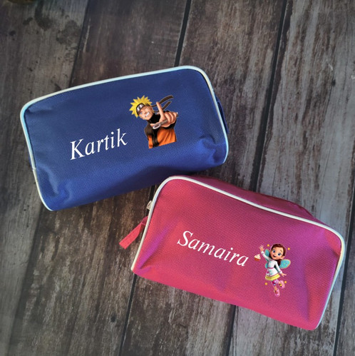 Personalised storage stationery pouch for kids